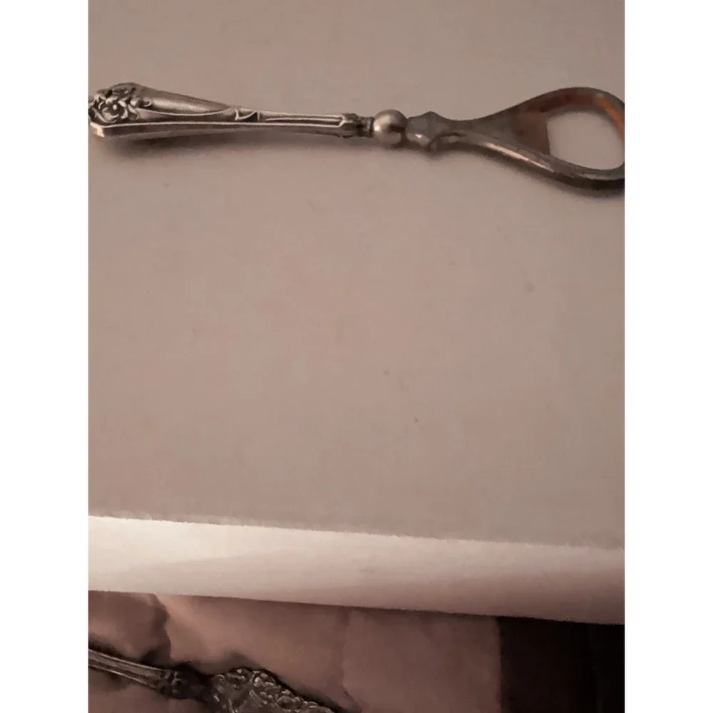 Antique Marked Sterling Silver Floral Decorations Flatware Bottle Opener 2-6-94